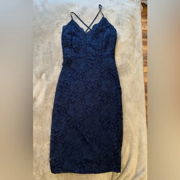 Dresses | Womens Formal Dress Windsor Navy Blue With Shimmer Size S |  Poshmark